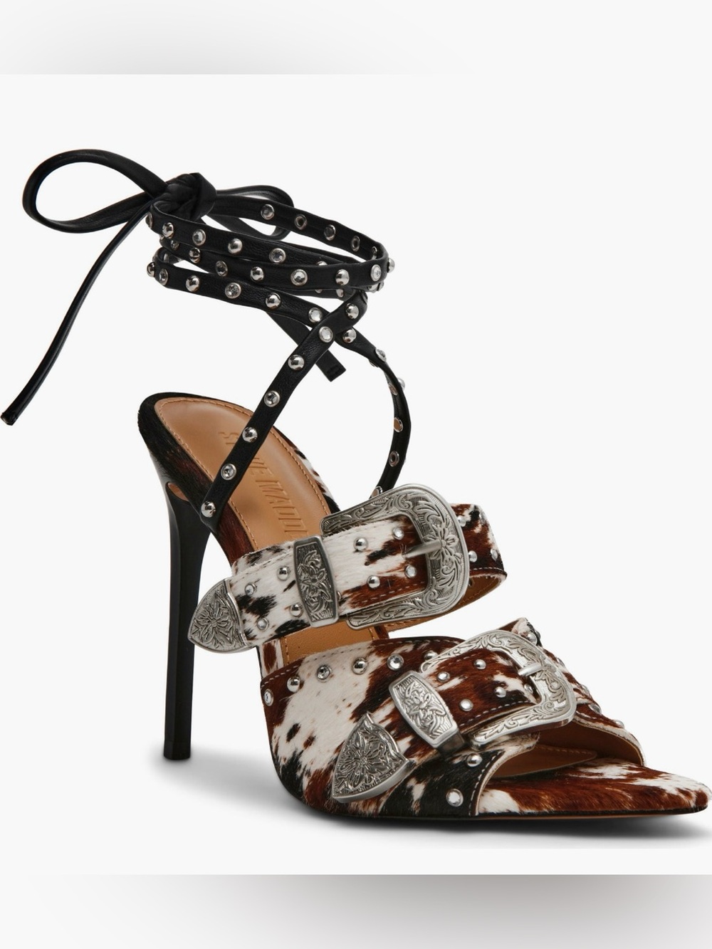 Steve Madden Saddie Embellished Ankle Strap Sandal